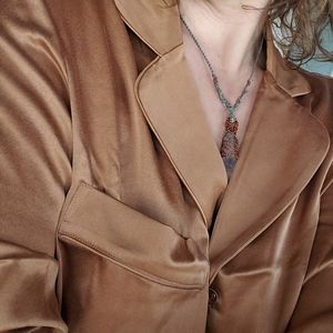 SKIMS Silk Sleep Set Bronze (M)